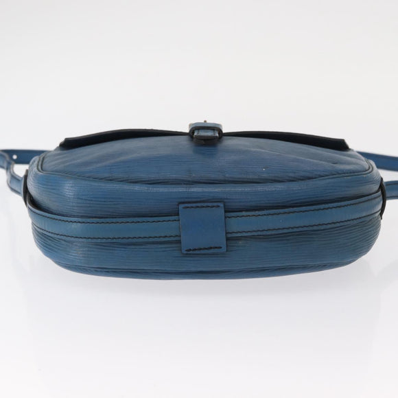 LOUIS VUITTON Epi Jeune Fille MM Shoulder Bag Toledo Blue M52155 LV Auth 152333