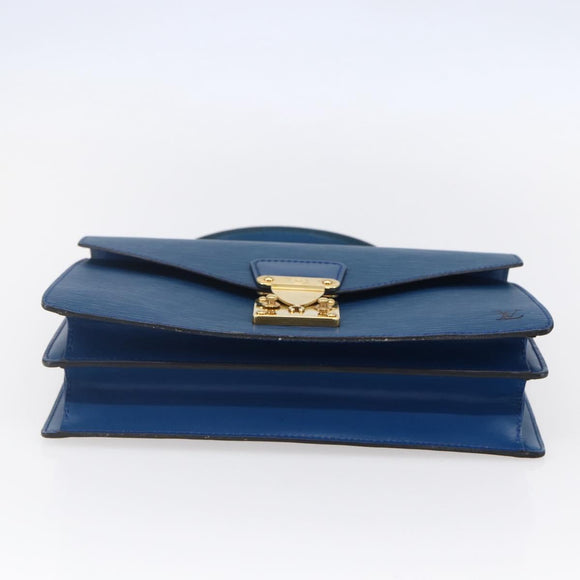 LOUIS VUITTON Epi Concorde Hand Bag Blue M52135 LV Auth 152334