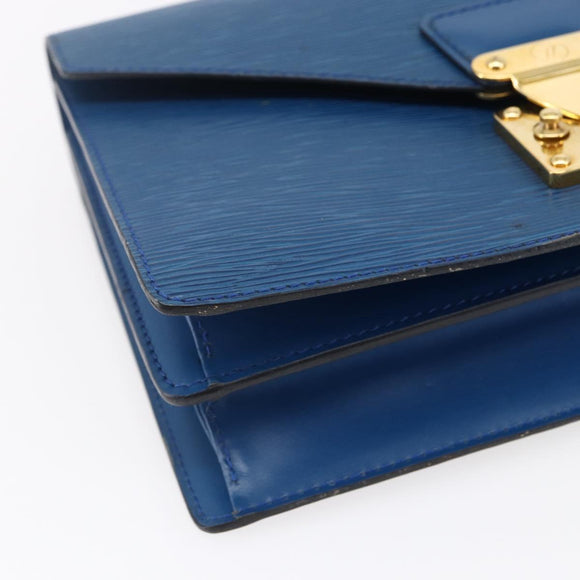 LOUIS VUITTON Epi Concorde Hand Bag Blue M52135 LV Auth 152334