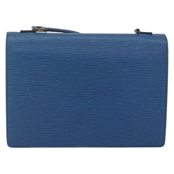 LOUIS VUITTON Epi Concorde Hand Bag Blue M52135 LV Auth 152334