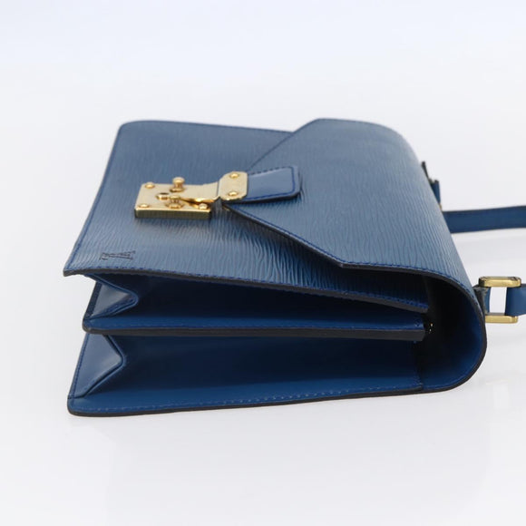 LOUIS VUITTON Epi Concorde Hand Bag Blue M52135 LV Auth 152334