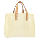 LOUIS VUITTON Monogram Vernis Reade PM Hand Bag Perle M91336 LV Auth 152338-1