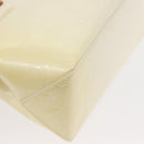 LOUIS VUITTON Monogram Vernis Reade PM Hand Bag Perle M91336 LV Auth 152338-8