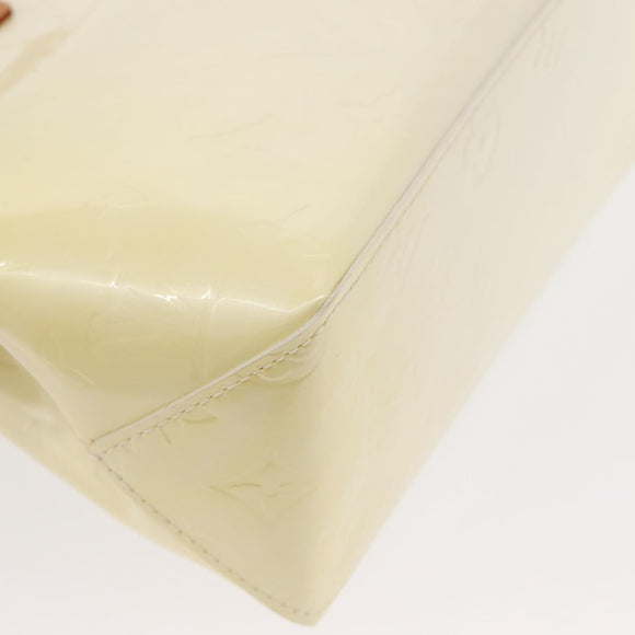 LOUIS VUITTON Monogram Vernis Reade PM Hand Bag Perle M91336 LV Auth 152338