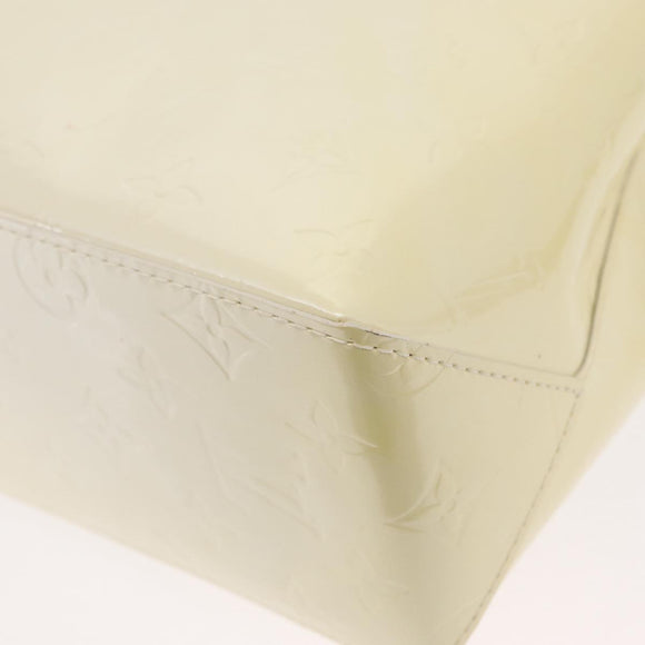 LOUIS VUITTON Monogram Vernis Reade PM Hand Bag Perle M91336 LV Auth 152338