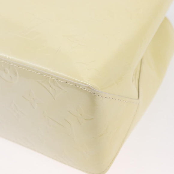 LOUIS VUITTON Monogram Vernis Reade PM Hand Bag Perle M91336 LV Auth 152338