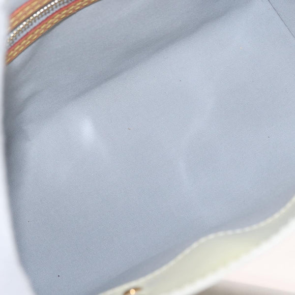 LOUIS VUITTON Monogram Vernis Reade PM Hand Bag Perle M91336 LV Auth 152338