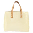LOUIS VUITTON Monogram Vernis Reade PM Hand Bag Perle M91336 LV Auth 152338-13