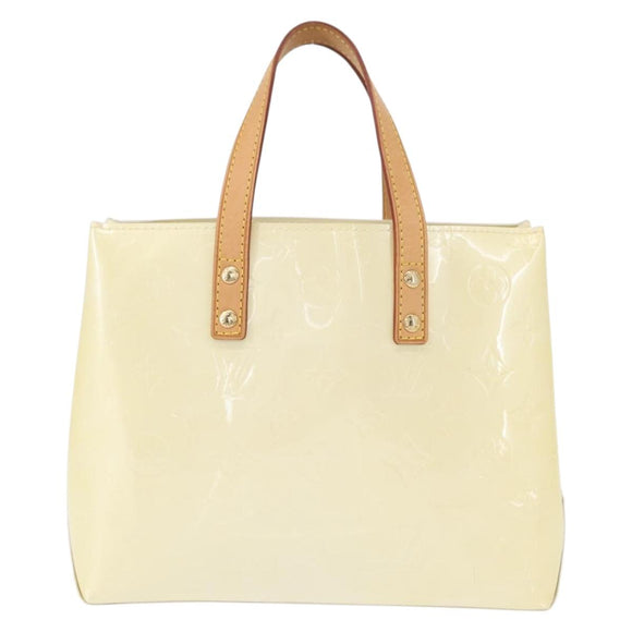 LOUIS VUITTON Monogram Vernis Reade PM Hand Bag Perle M91336 LV Auth 152338