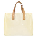 LOUIS VUITTON Monogram Vernis Reade PM Hand Bag Perle M91336 LV Auth 152338-2