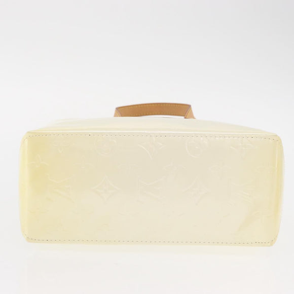 LOUIS VUITTON Monogram Vernis Reade PM Hand Bag Perle M91336 LV Auth 152338