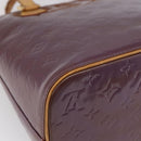 LOUIS VUITTON Monogram Vernis Houston Hand Bag Purple Viole M91093 Auth 152339-16