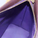 LOUIS VUITTON Monogram Vernis Houston Hand Bag Purple Viole M91093 Auth 152339-20