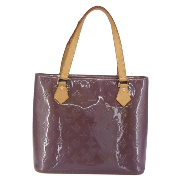 LOUIS VUITTON Monogram Vernis Houston Hand Bag Purple Viole M91093 Auth 152339