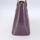 LOUIS VUITTON Monogram Vernis Houston Hand Bag Purple Viole M91093 Auth 152339-3
