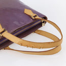 LOUIS VUITTON Monogram Vernis Houston Hand Bag Purple Viole M91093 Auth 152339-7