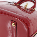 LOUIS VUITTON Monogram Vernis Alma PM Hand Bag Rose Andian M91770 LV Auth 152340-14