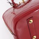 LOUIS VUITTON Monogram Vernis Alma PM Hand Bag Rose Andian M91770 LV Auth 152340-15