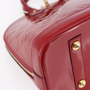 LOUIS VUITTON Monogram Vernis Alma PM Hand Bag Rose Andian M91770 LV Auth 152340-17
