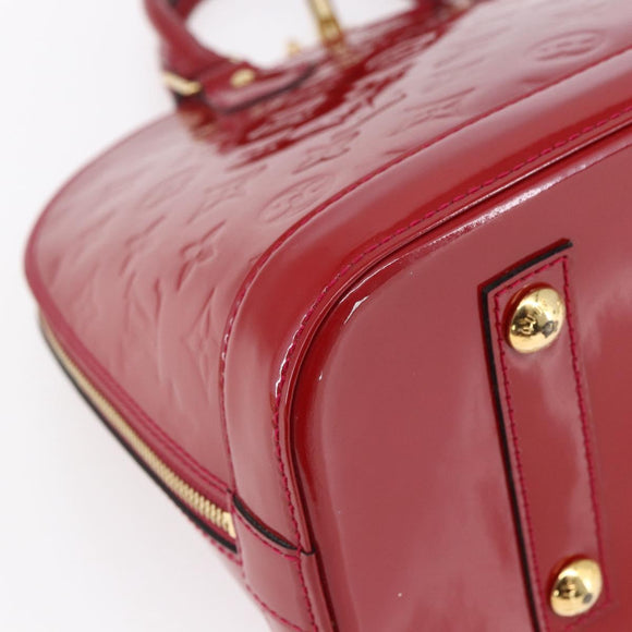 LOUIS VUITTON Monogram Vernis Alma PM Hand Bag Rose Andian M91770 LV Auth 152340