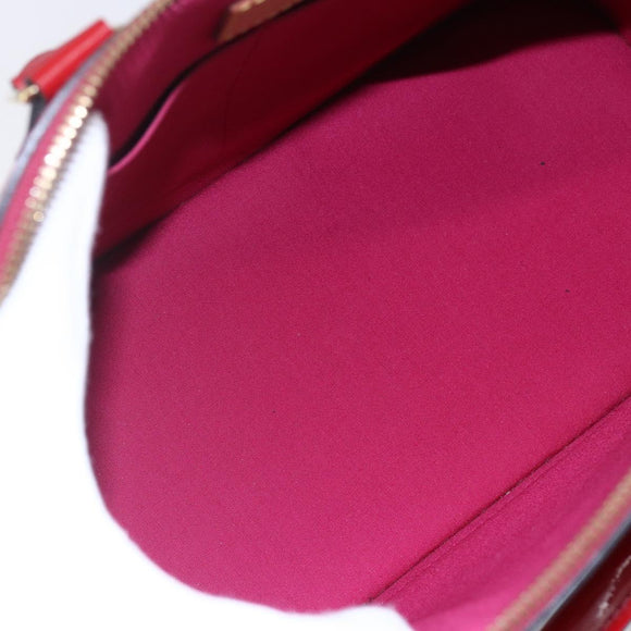 LOUIS VUITTON Monogram Vernis Alma PM Hand Bag Rose Andian M91770 LV Auth 152340