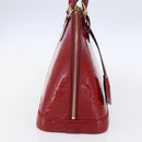 LOUIS VUITTON Monogram Vernis Alma PM Hand Bag Rose Andian M91770 LV Auth 152340-3