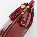 LOUIS VUITTON Monogram Vernis Alma PM Hand Bag Rose Andian M91770 LV Auth 152340-6