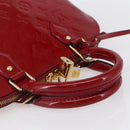 LOUIS VUITTON Monogram Vernis Alma PM Hand Bag Rose Andian M91770 LV Auth 152340-7