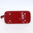 LOUIS VUITTON Monogram Vernis Alma PM Hand Bag Rose Andian M91770 LV Auth 152340-5