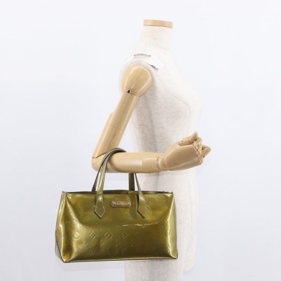 LOUIS VUITTON Monogram Vernis Wilshire PM Bag Veil amplession M91643 Auth 152343
