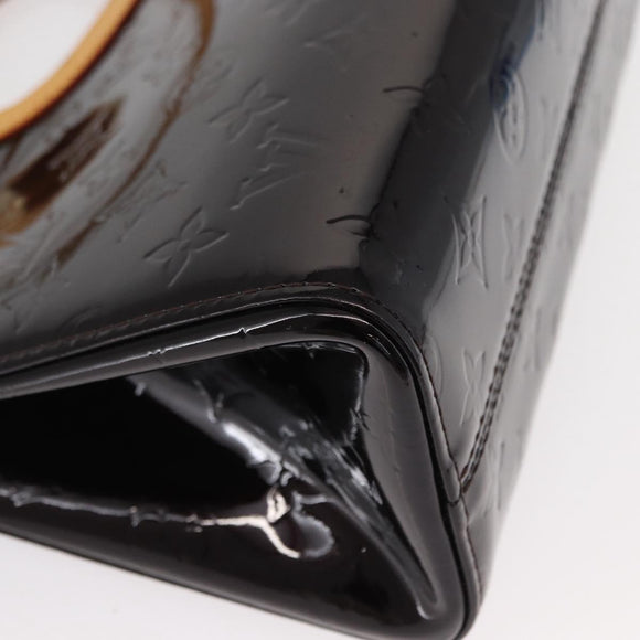 LOUIS VUITTON Monogram Vernis Roxbury Drive Hand Bag Amarante M91995 Auth 152344