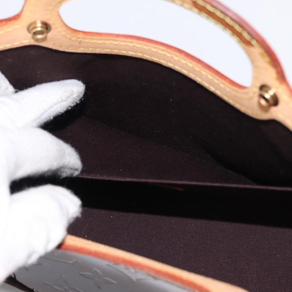 LOUIS VUITTON Monogram Vernis Roxbury Drive Hand Bag Amarante M91995 Auth 152344