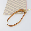 LOUIS VUITTON Damier Azur Neverfull MM Pouch LV Auth 152346-7