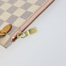LOUIS VUITTON Damier Azur Neverfull MM Pouch LV Auth 152346-9