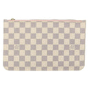 LOUIS VUITTON Damier Azur Neverfull MM Pouch LV Auth 152346-13