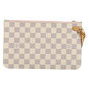 LOUIS VUITTON Damier Azur Neverfull MM Pouch LV Auth 152346-2