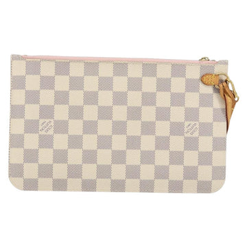 LOUIS VUITTON Damier Azur Neverfull MM Pouch LV Auth 152346 - 0