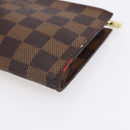 LOUIS VUITTON Damier Ebene Marais Pouch LV Auth 152348-15