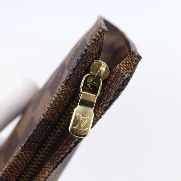 LOUIS VUITTON Damier Ebene Marais Pouch LV Auth 152348