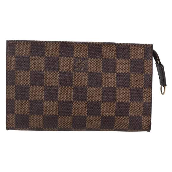 LOUIS VUITTON Damier Ebene Marais Pouch LV Auth 152348