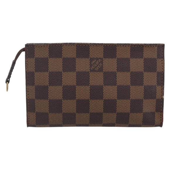 LOUIS VUITTON Damier Ebene Marais Pouch LV Auth 152348