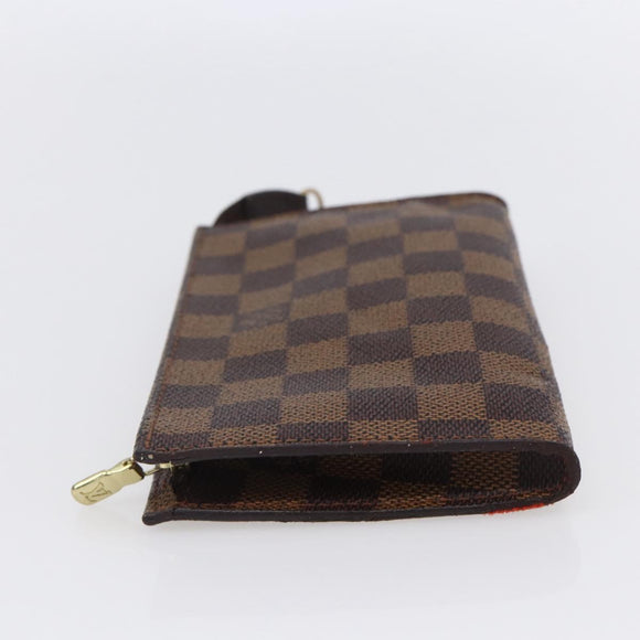 LOUIS VUITTON Damier Ebene Marais Pouch LV Auth 152348