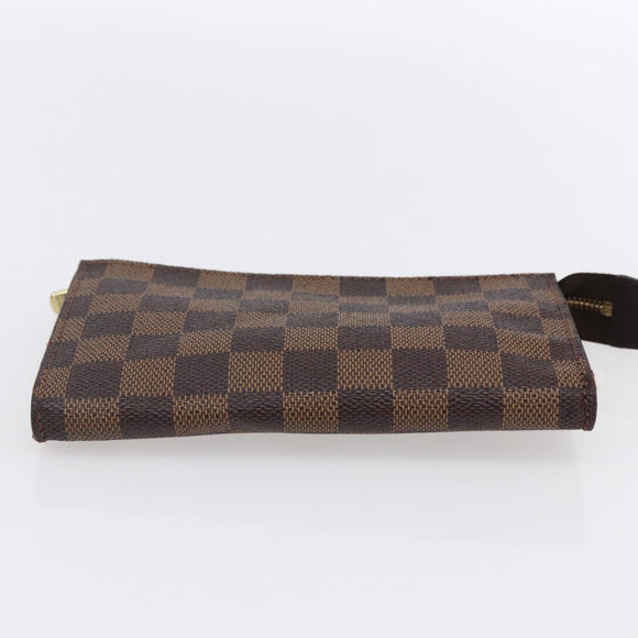 LOUIS VUITTON Damier Ebene Marais Pouch LV Auth 152348