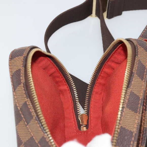 LOUIS VUITTON Damier Ebene Geronimos Shoulder Bag N51994 LV Auth 152351