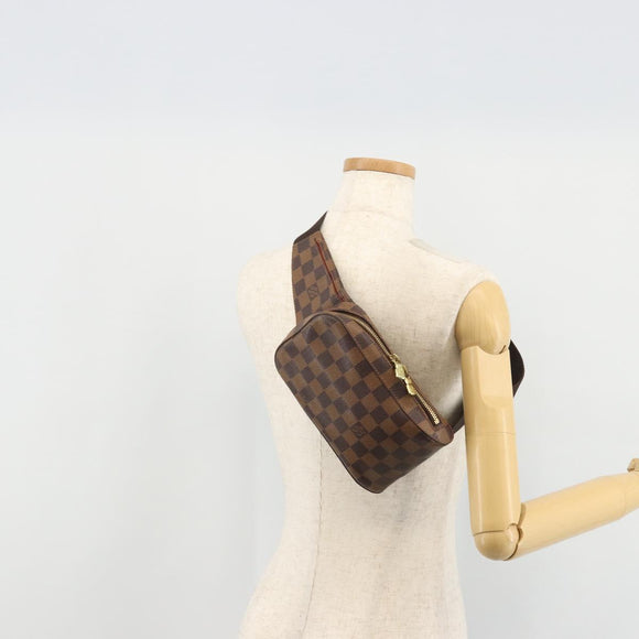 LOUIS VUITTON Damier Ebene Geronimos Shoulder Bag N51994 LV Auth 152351