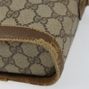 GUCCI GG Supreme Web Sherry Line Bag PVC Beige Gold 904 02 070 Auth 152352-9