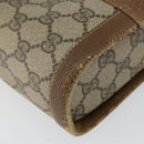 GUCCI GG Supreme Web Sherry Line Bag PVC Beige Gold 904 02 070 Auth 152352-16