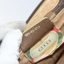 GUCCI GG Supreme Web Sherry Line Bag PVC Beige Gold 904 02 070 Auth 152352-12