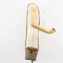 GUCCI GG Supreme Web Sherry Line Bag PVC Beige Gold 904 02 070 Auth 152352-22