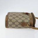 GUCCI GG Supreme Web Sherry Line Bag PVC Beige Gold 904 02 070 Auth 152352-3